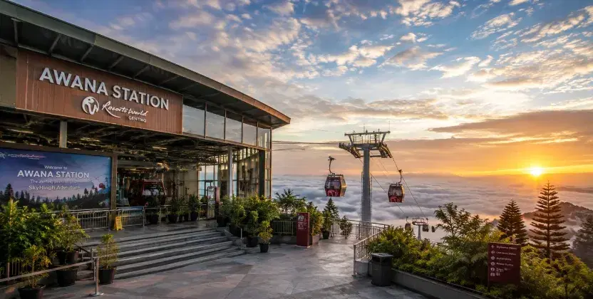 The starting point of Genting Higlands Cable car