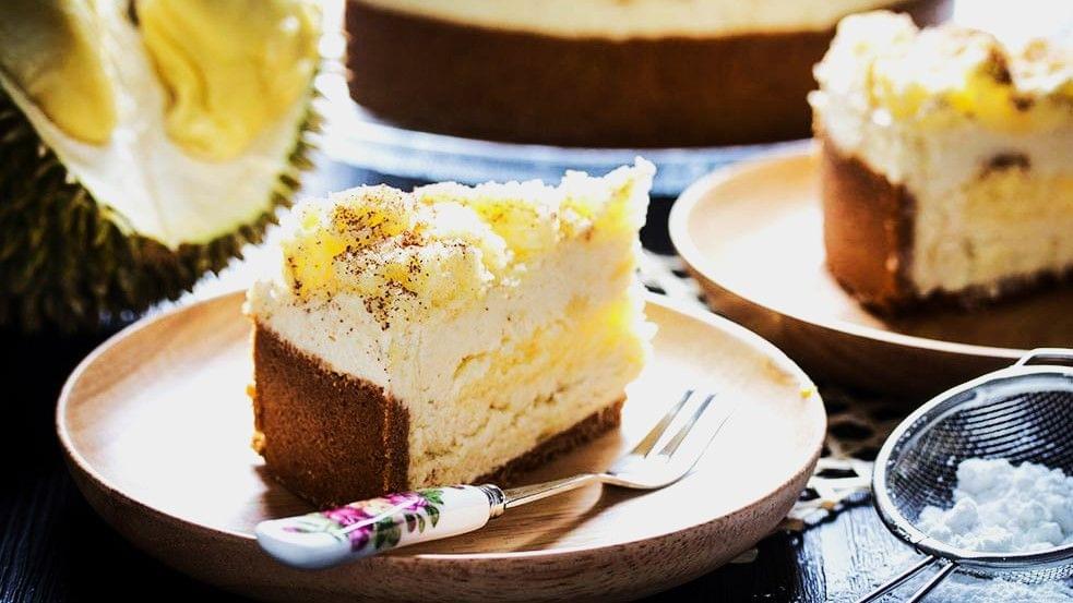 Baked Durian Cheesecake