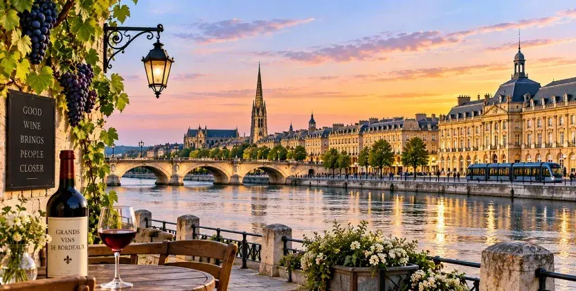 Witness the stunning view of Bordeaux