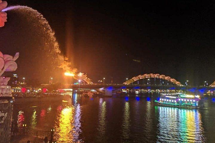 Dragon Bridge Fire Show