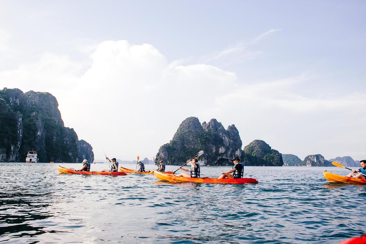 Kayak at Halong Bay
