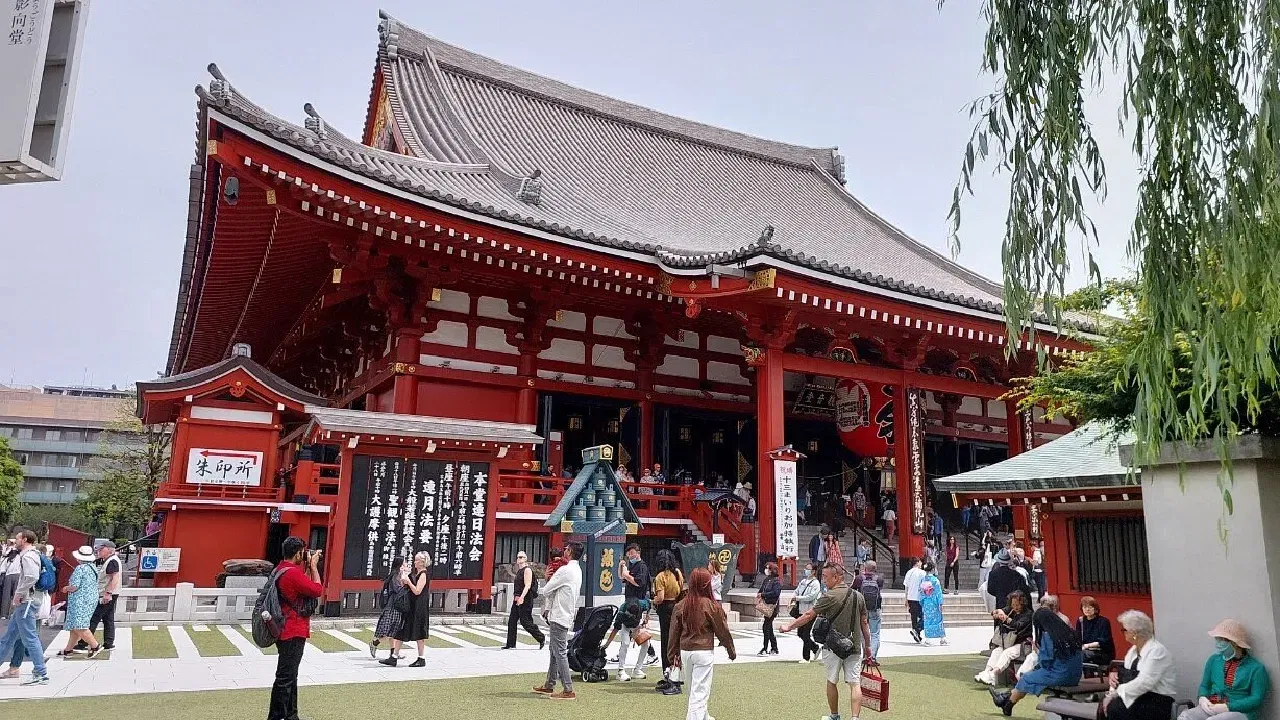view of people in sesoji temple
