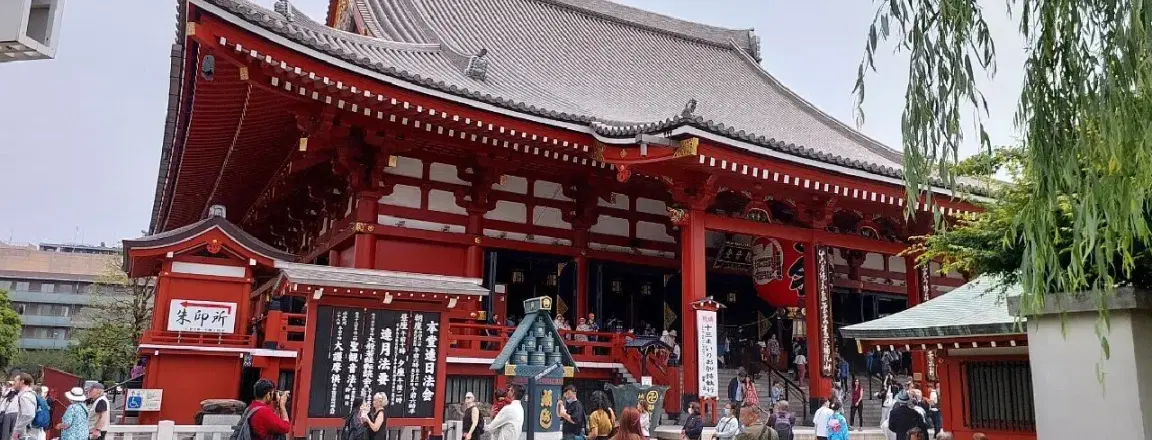view of people in sesoji temple