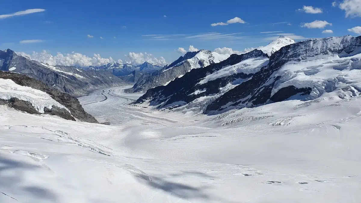 Aletsch Glacier view