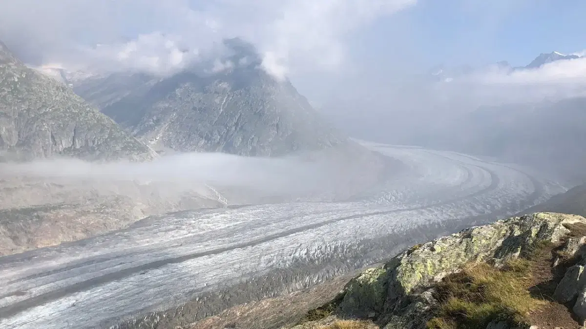 Aletsch Glacier view