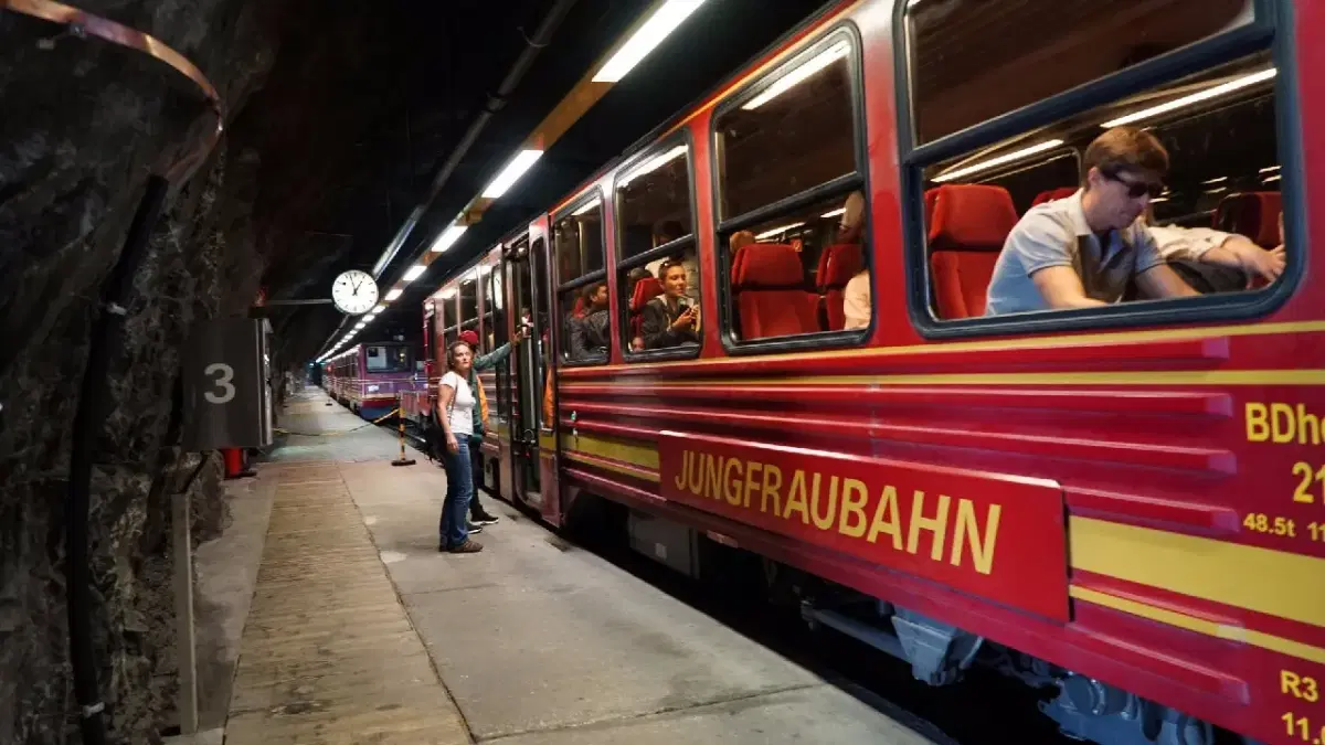 Jungfraubahn train