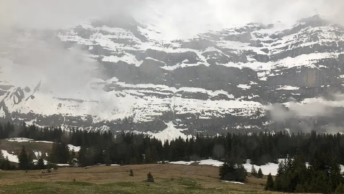 view of ranges in Junfraujoch during may