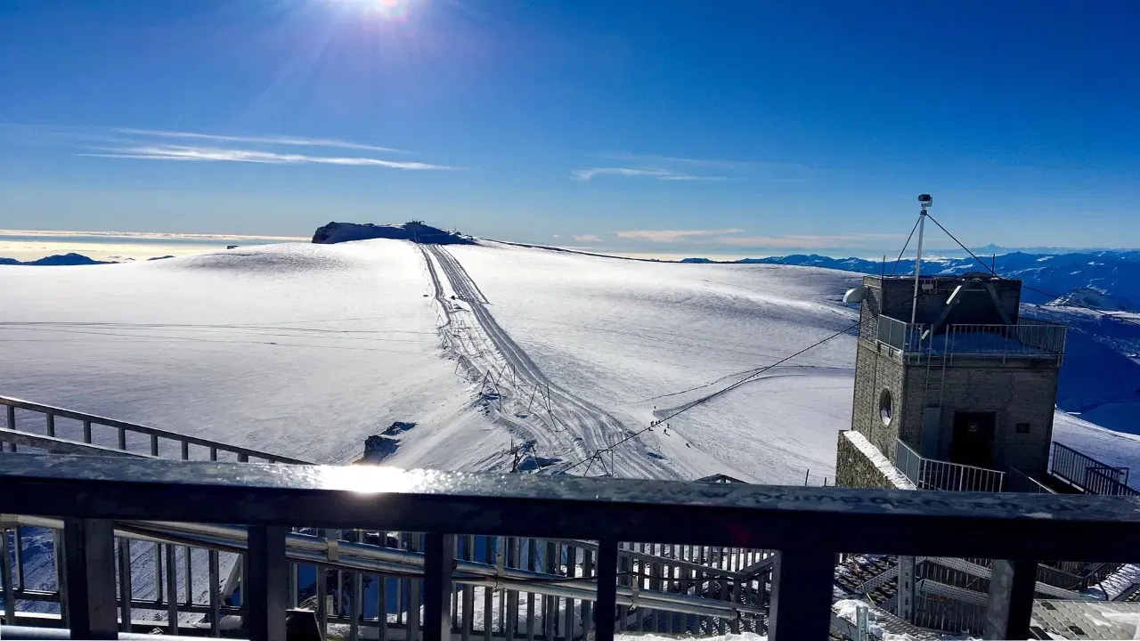 view from matterhorn glacier paradise in Zermatt
