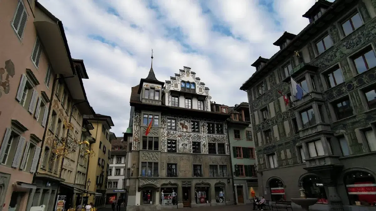 View of Lucerne Old Town (Altstadt)