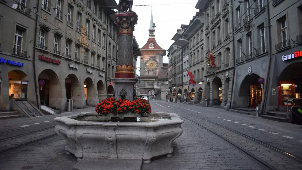 View of Bern’s Renaissance Fountain