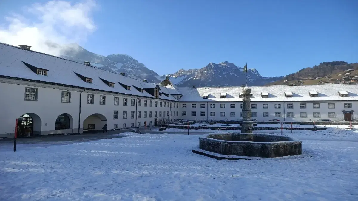 View of Engelberg Abbey