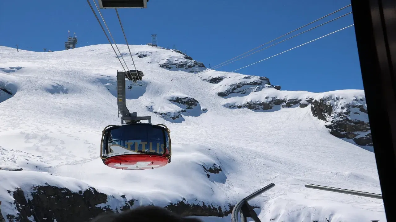 View of gondola in Engelberg