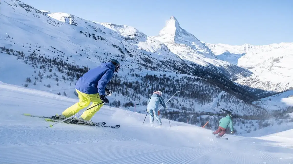 View of Skiing in Zermatt