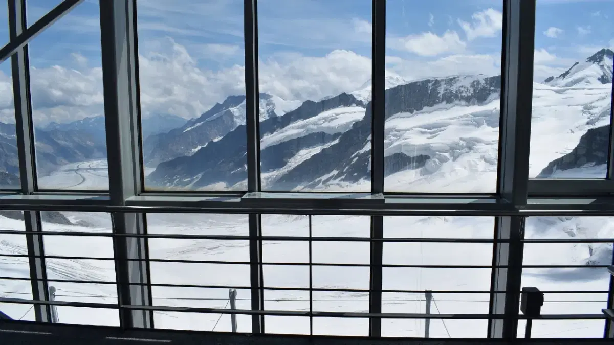 view from the observation deck window in sphinx observatory
