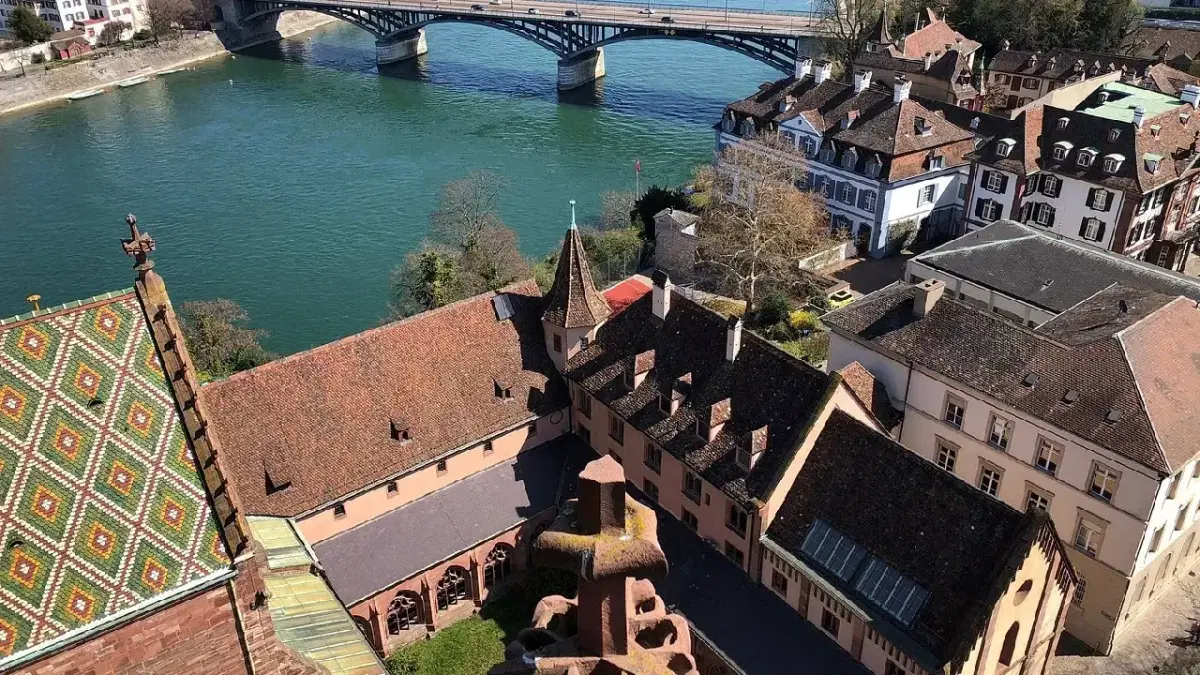 View of Basel from top of the building