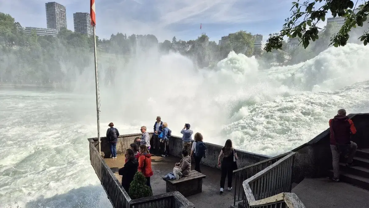 View of rhine falls 