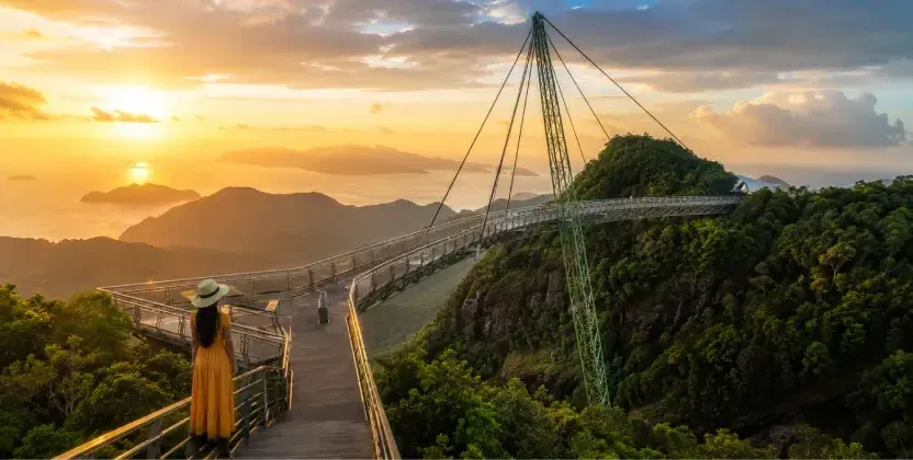 Langkawi Sky Bridge is one of the beautiful places to visit in Langkawi