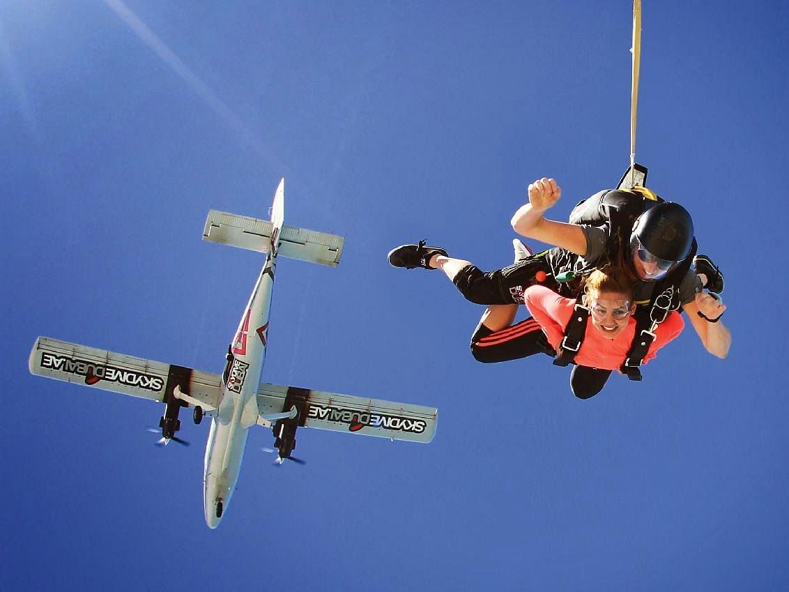 Skydiving in Dubai