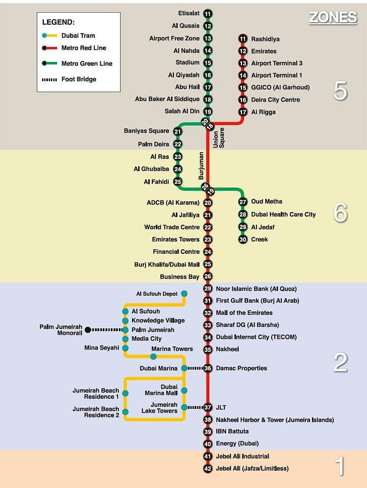 Dubai Metro Map