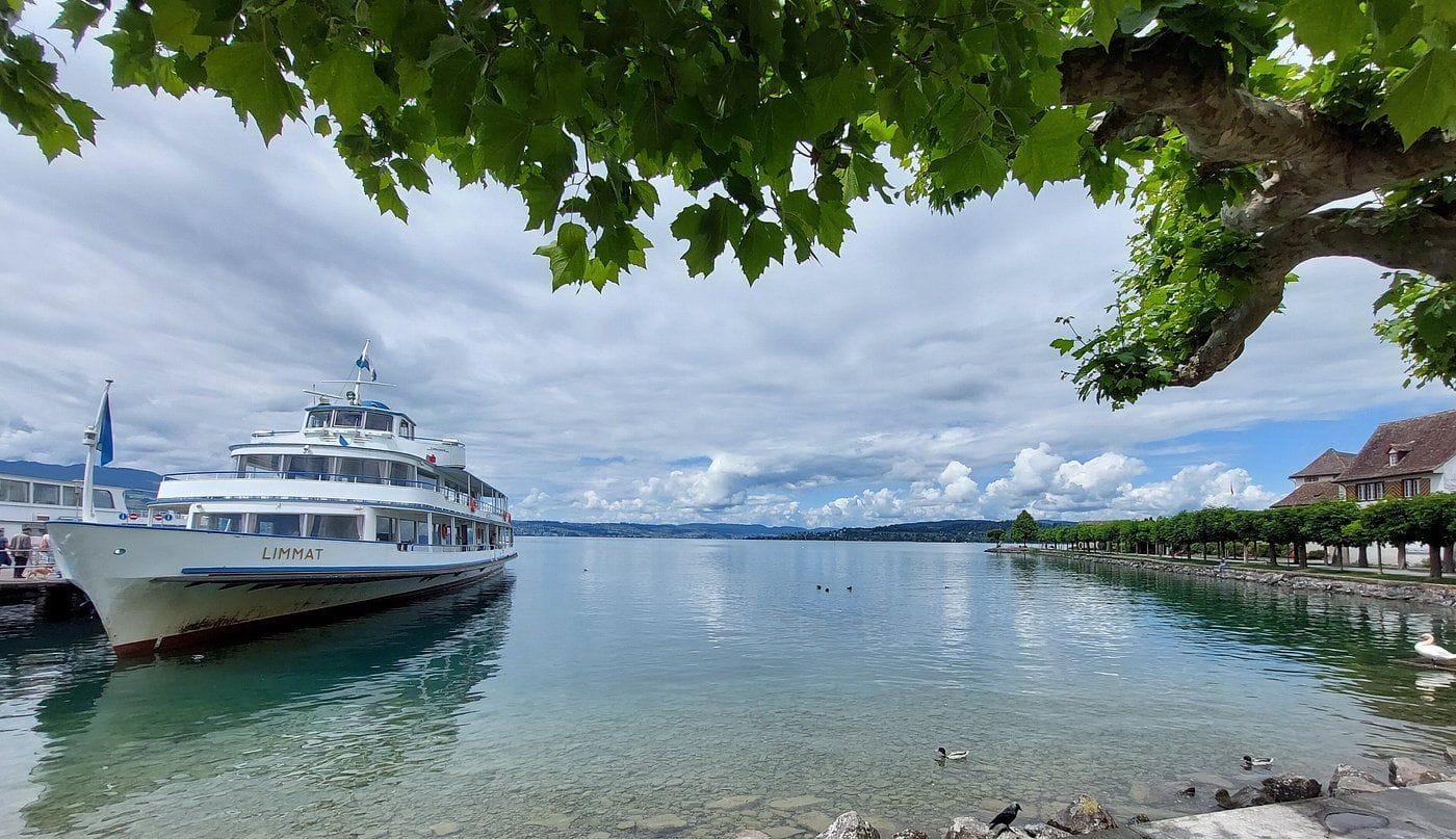 View of Ferry at lake Zurich