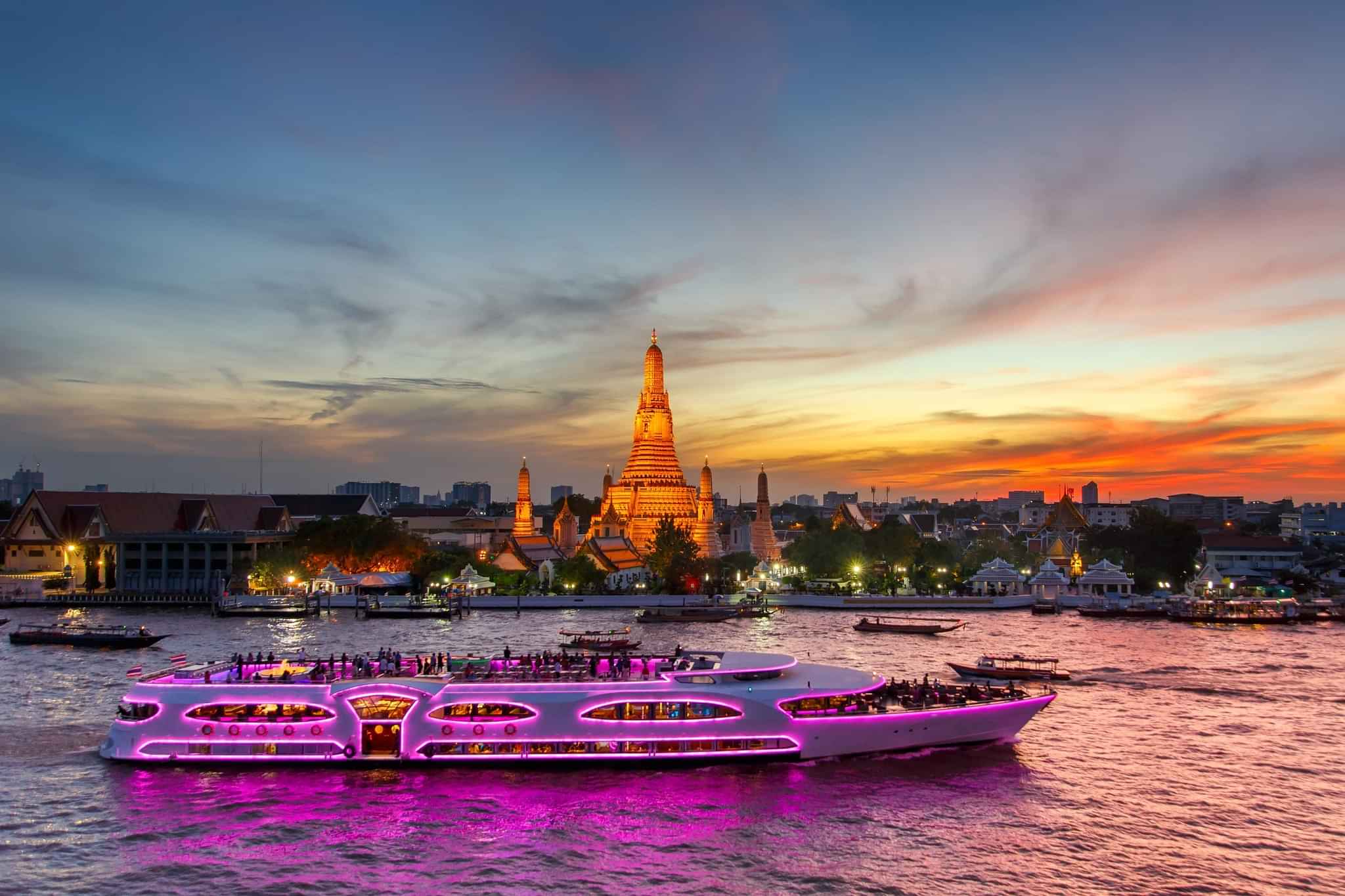 Bangkok-Dinner Cruise Grand Pearl Candle Light Dinner Cruise With Private Transfer