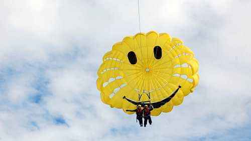 Adrenaline gushing parasailing adventure over Lake Rotorua and surroundings