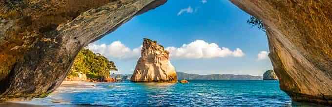 Cathedral Cove - Leisurely walking trails and self-exploration of unique thermal mineral pools at Hot Water Beach 