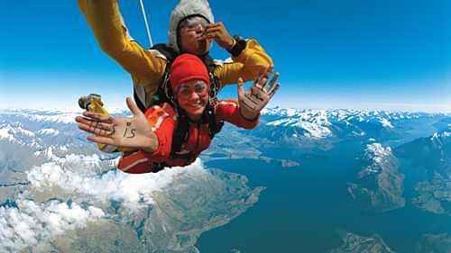 Tandem Skydive over Lake Wanaka exposed to its mesmerizing views