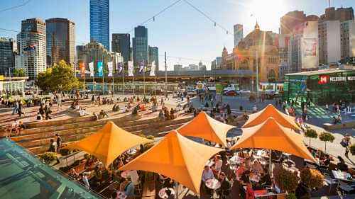 Melbourne Hop-on Hop-off tour with admissions to Eureka Skydeck point