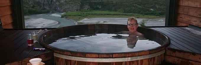 Onsen Lantern pools at Queenstown