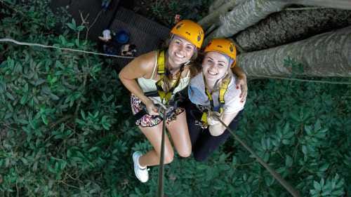 Flight of the Gibbon Zipline Tour exposed to exotic gibbons in the wild and spectacular hanging sky bridges