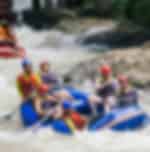 Exciting white water rafting adventure on Songprak River exposed to amazing views and vistas