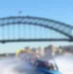 Dramatic jet boat ride from Sydney Harbour through Darling Harbour