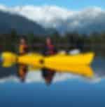 Paddling in Lake Mapourika and strolling at the protected Okarito Kiwi Sanctuary
