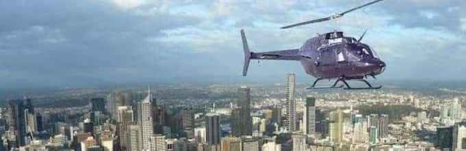 Melbourne scenic helicopter tour with views of St. Kilda beach and Eureka Tower