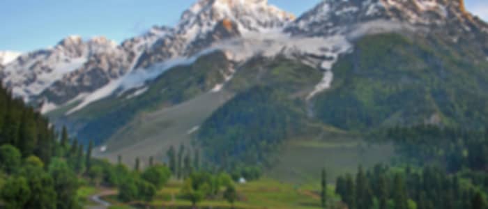 Srinagar to Pahalgam enroute Saffron Fields