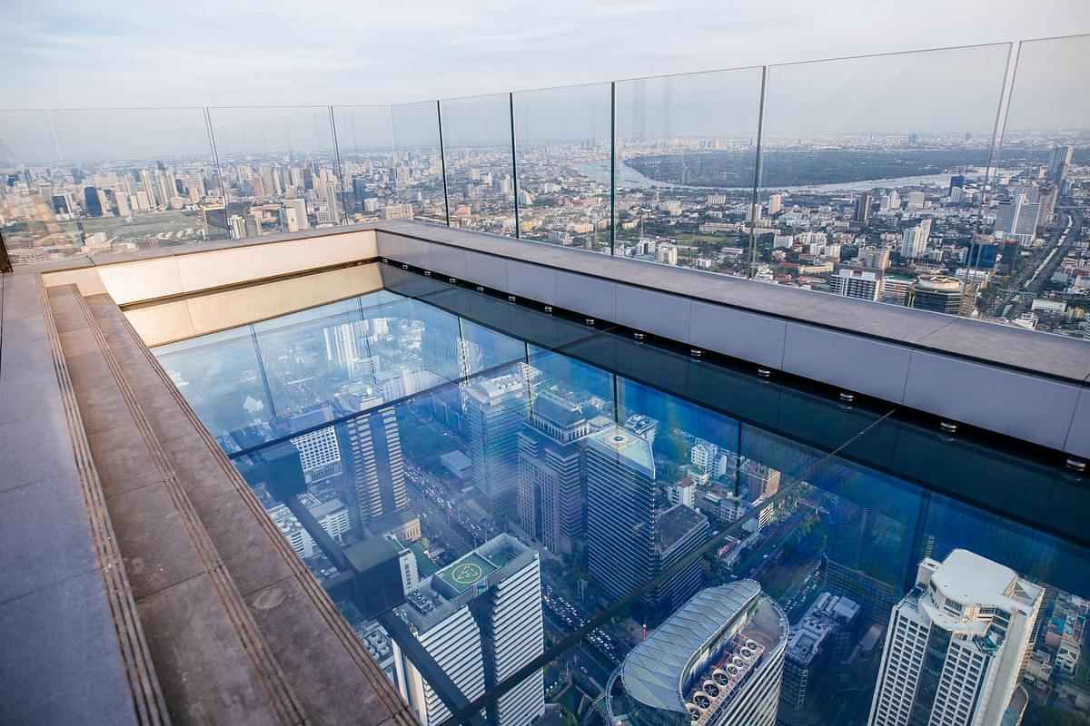 Bangkok-Mahanakhon Skywalk - Sunset Ticket with Private Transfer