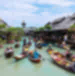 Pattaya - Floating Market Entry Ticket, Rowing Boat 10 - 15 Min With Private Transfers