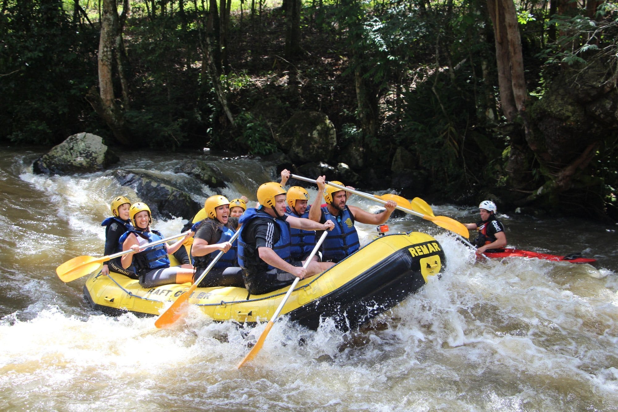 Phuket-Rafting Program A - Phuket : Suwankuha Temple 20 min, Rafting 5 km,  Zipline 150 m, Waterfall With Lunch and Shared Transfer  