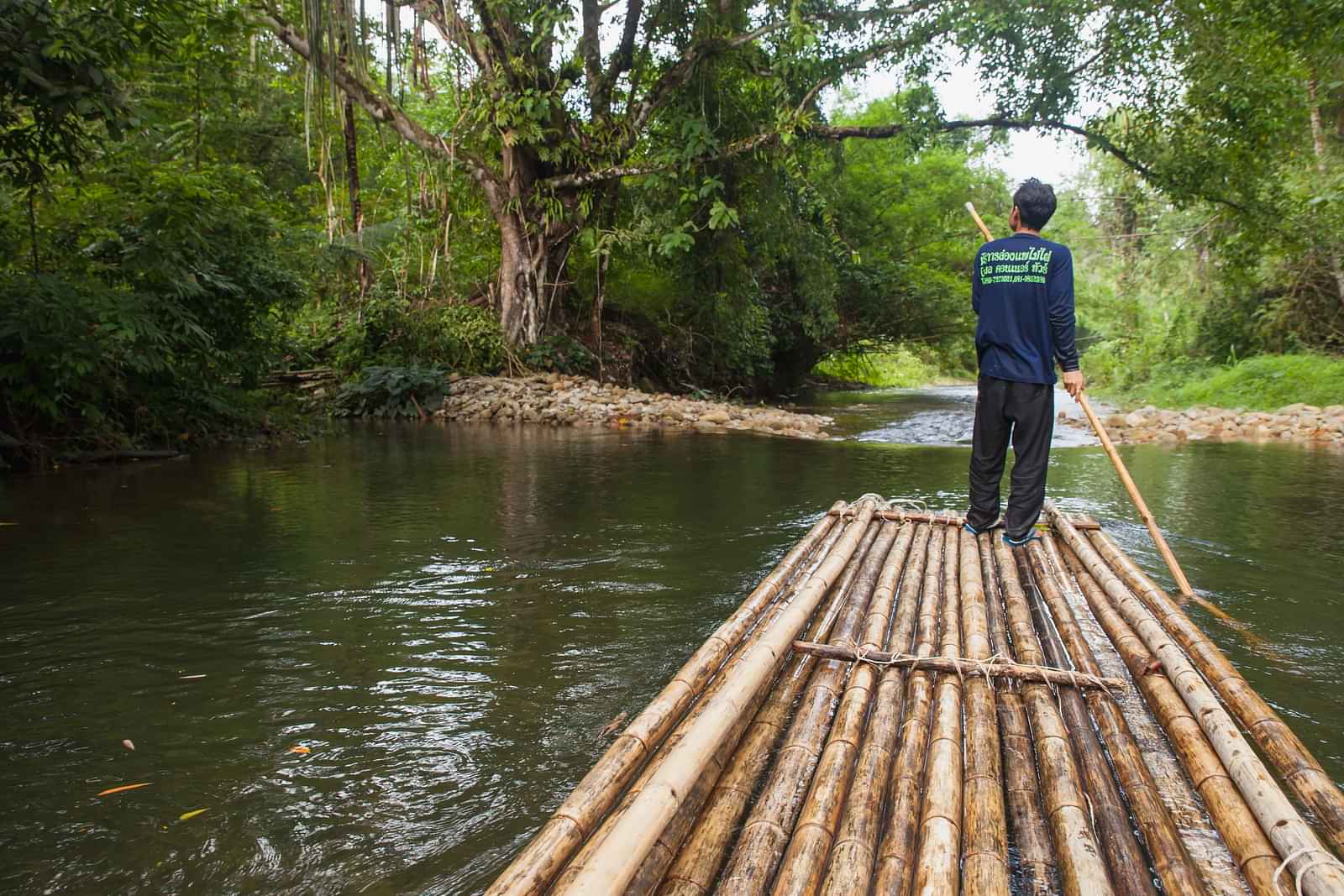 Koh Lak-Bamboo Rafting - Phuket : Suwankuha Temple 20 min+Visit Sea Turtle conservation Center+Elephant Bathing 30 min+Lunch+Waterfal+ATV 30 Min+Bamboo Rafting (Shared Transfer)  