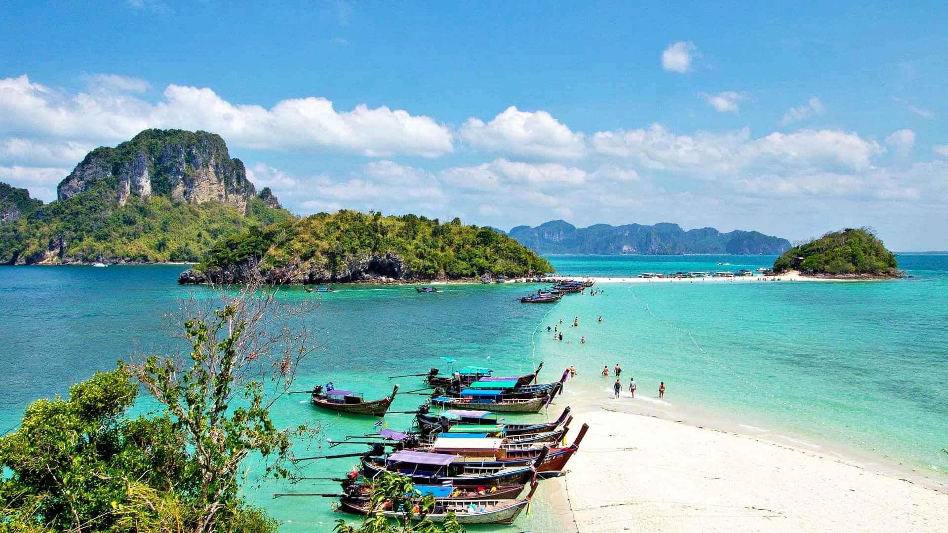 Krabi - 7 Island Sunset Tour By Longtail Boat With Song Taew and Shared Transfers (Excluding Island Fee)