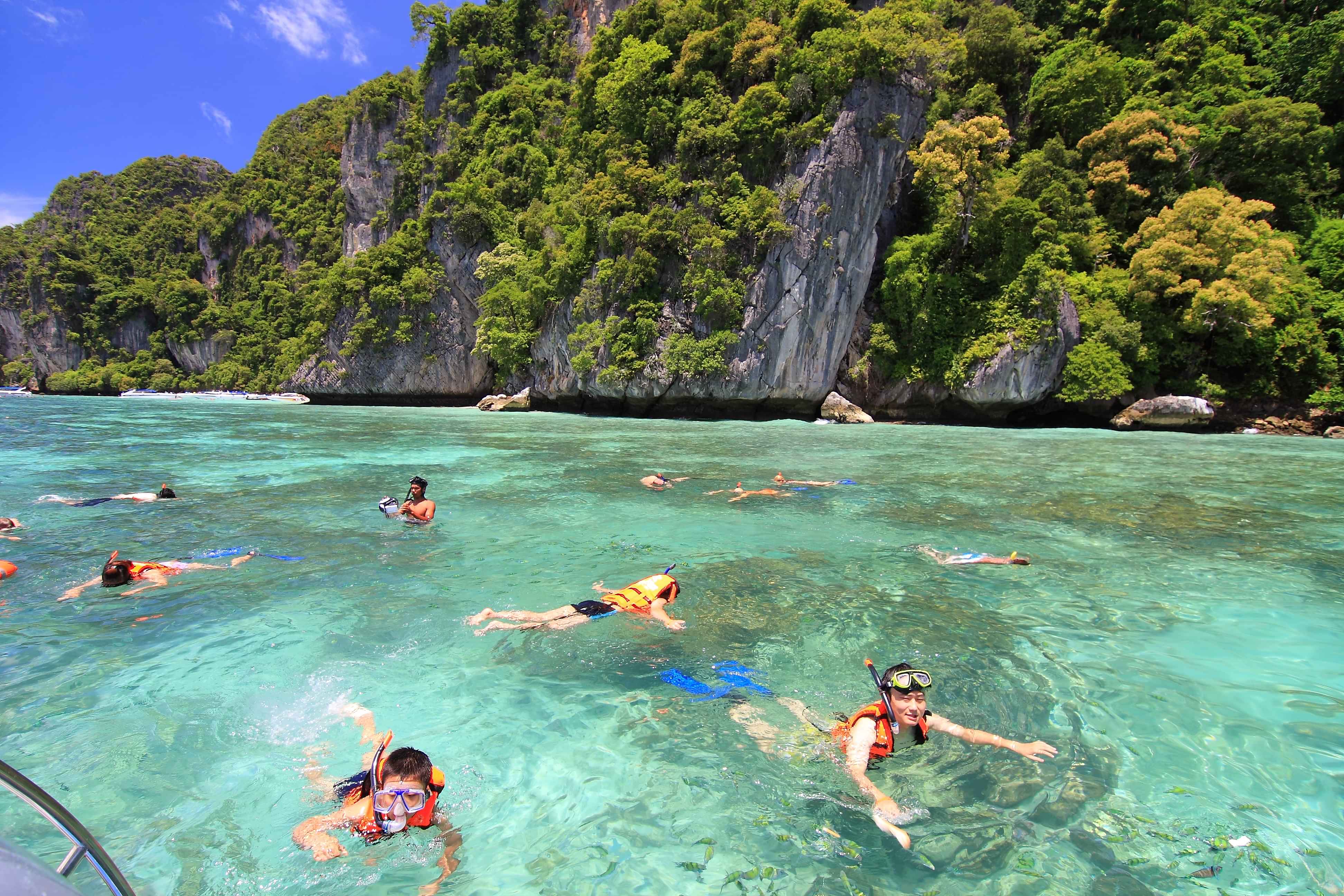 Phi Phi-Island Hoping Half Day & Sunset in Long Tail Boat - Excluding Island fee (Shared Transfer) - From Tonsai Pier 