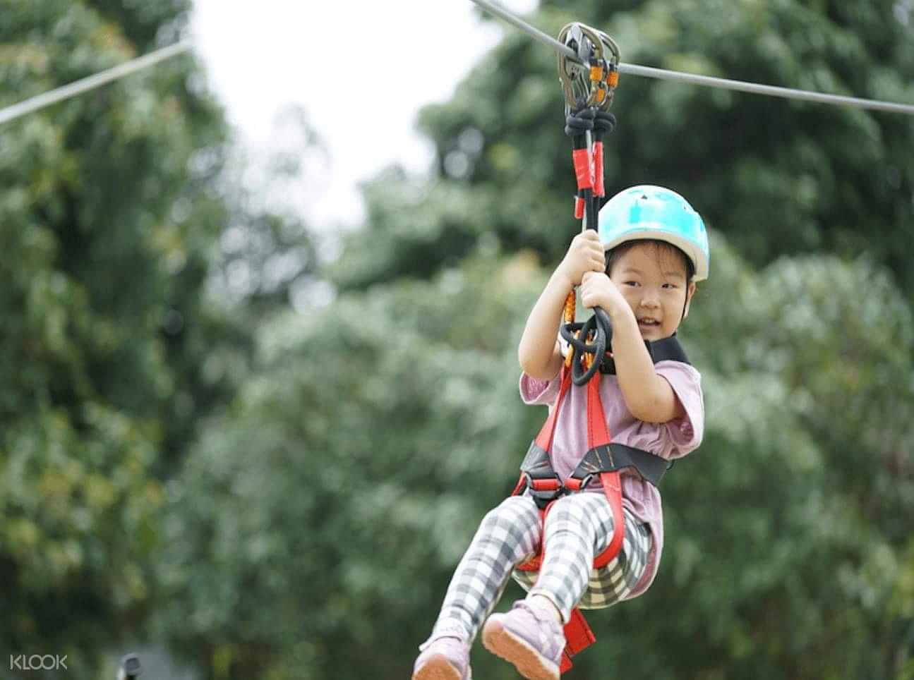 Pattaya-Zipline Tarzan Adventure Pattaya Child/Kids Course - Low area (20 min) With Private Transfer