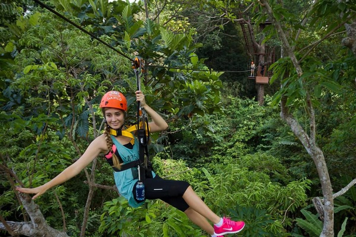 Phuket - Hanuman World : Zipline 10 Platforms - Shared Transfer
