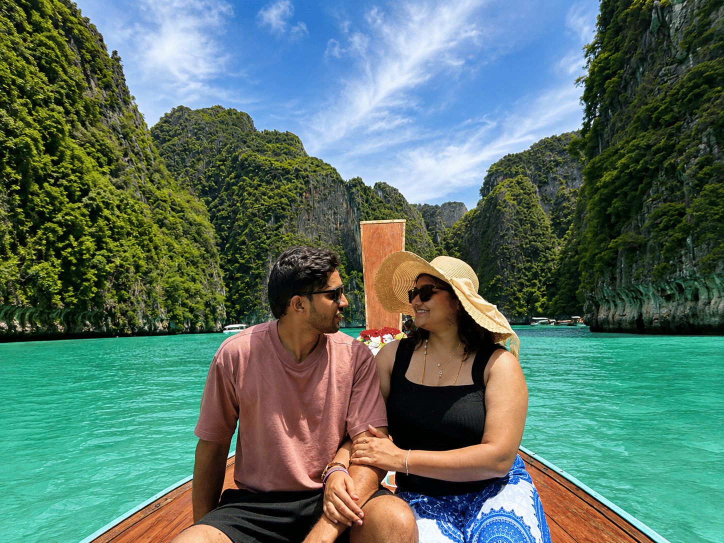Krabi 4 Island Tour by Long Tail Boat with Lunch Excluding Island Fee 200 THB by Song Taew Shared Transfer by Song Taew Tuk Tuk