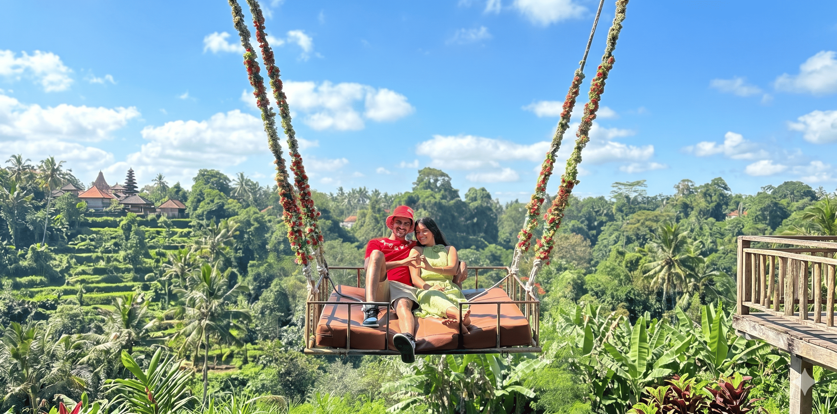 My Swing and Tanah Lot Tour with Private transfers