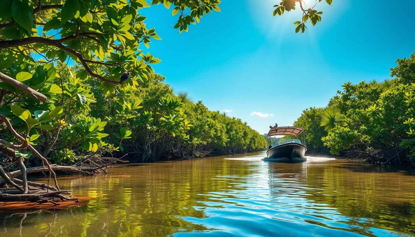Half day Mangrove and eagle feeding by Boat in morning session with Set Lunch with Shared transfers