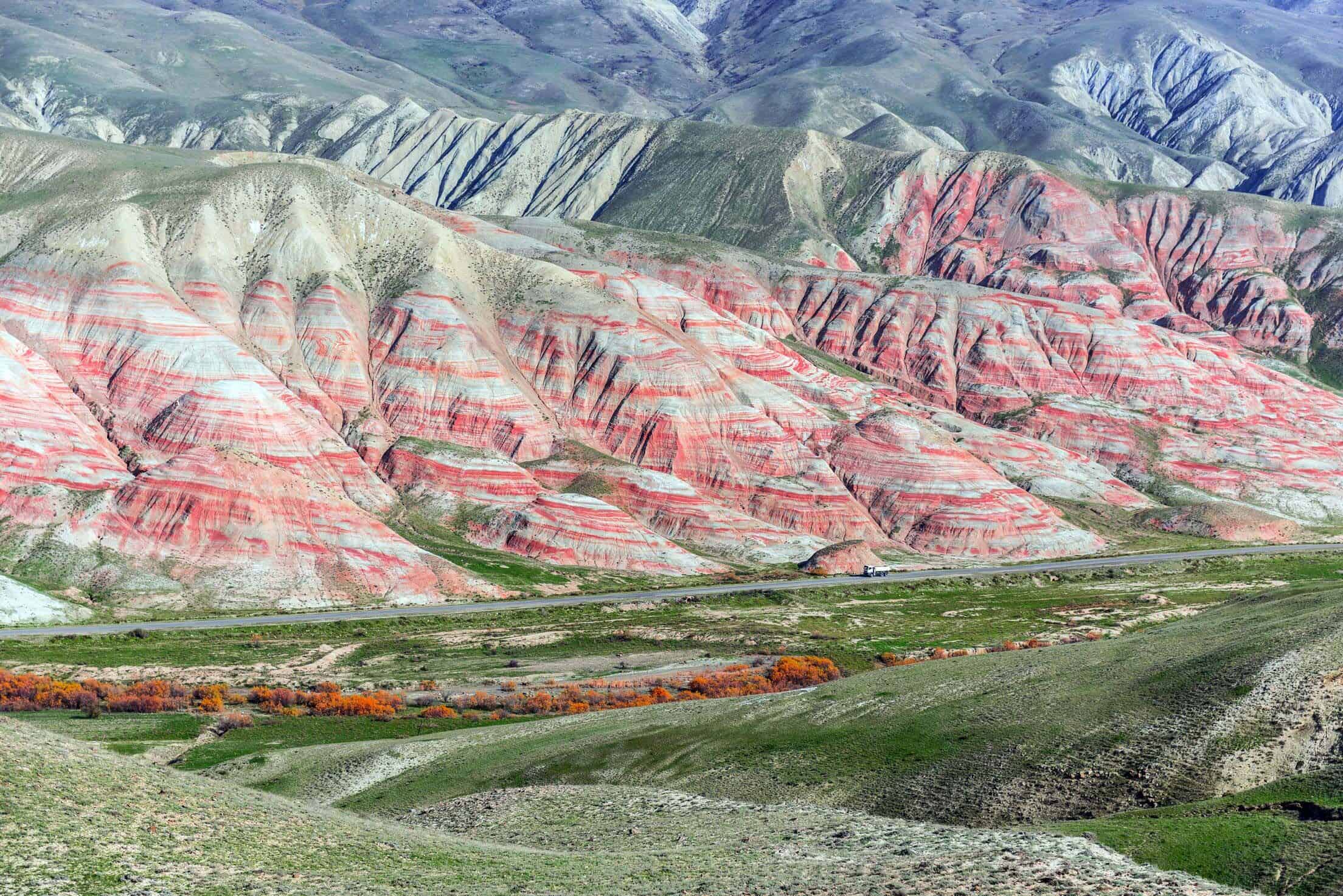 Baku to Qusar Transfer Enroute Candy Cane Mountain Tour