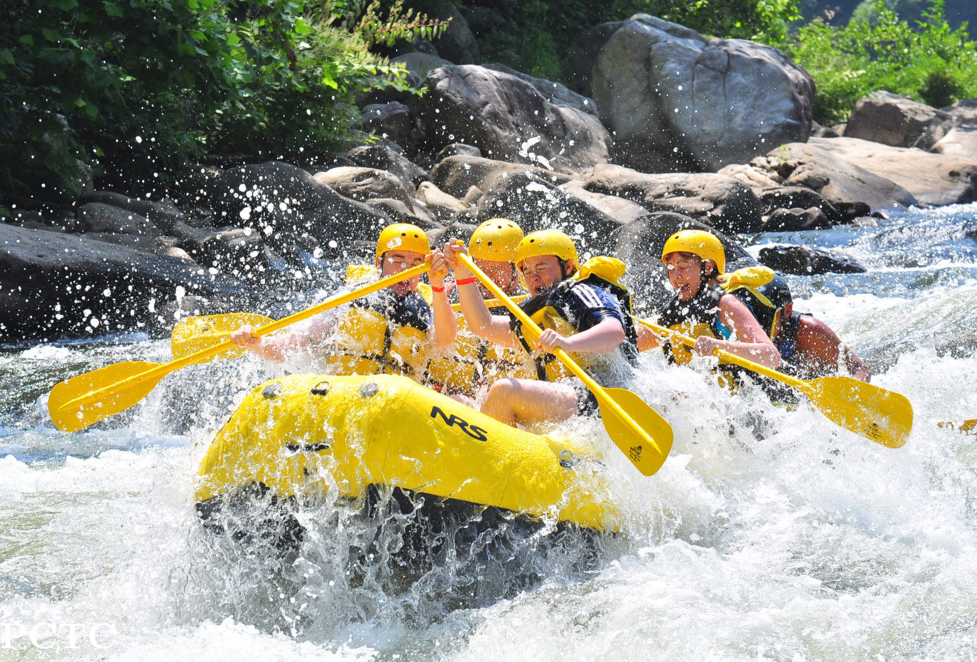 Krabi-Rafting Program OH 4 - Krabi - Real rafting 5 Km. (Lunch, Waterfall, Suwankhuha Temple, Flying Fox, Elephant Trekking 30 Min, ATV 30 Min) (Shared Transfer)