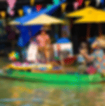 Bangkok Damneon Saduak Floating Market with Boat & Train Market with Shared Transfers
